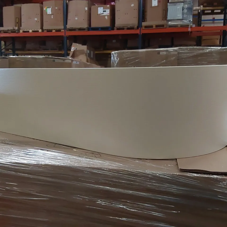 PALLET TO CONTAIN APPROXIMATELY 70x BOXED IVORY PAINTED CURVED PLINTHS 