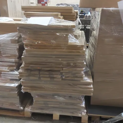 PALLET CONTAINING A LARGE QUANTITY OF ASSORTED BATHROOM FURNITURE PARTS INCLUDING: BLANKING PANELS, VANITY END PANELS ECT