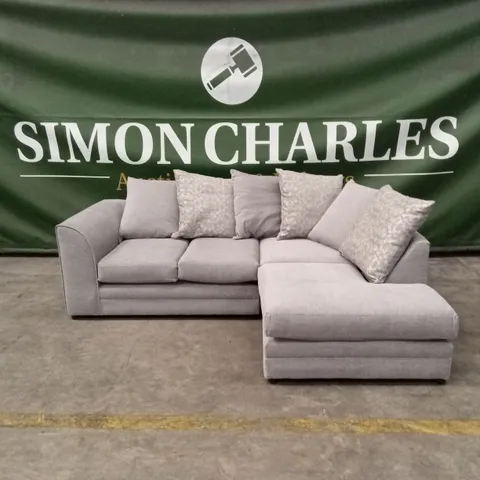 ELLARIA MISSY 3 SEATER CORNER SOFA - GREY