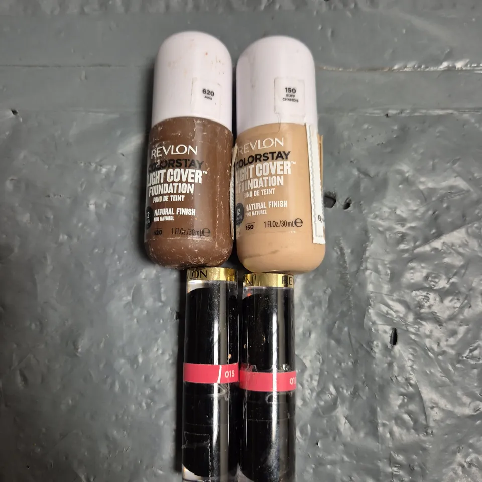 BOX OF APPROXIMATELY 80 ASSORTED HEALTH & BEAUTY ITEMS TO INCLUDE - REVLON LIPSTICK 015, REVLON FOUNDATION 150 AND REVLON FOUNDATION 620