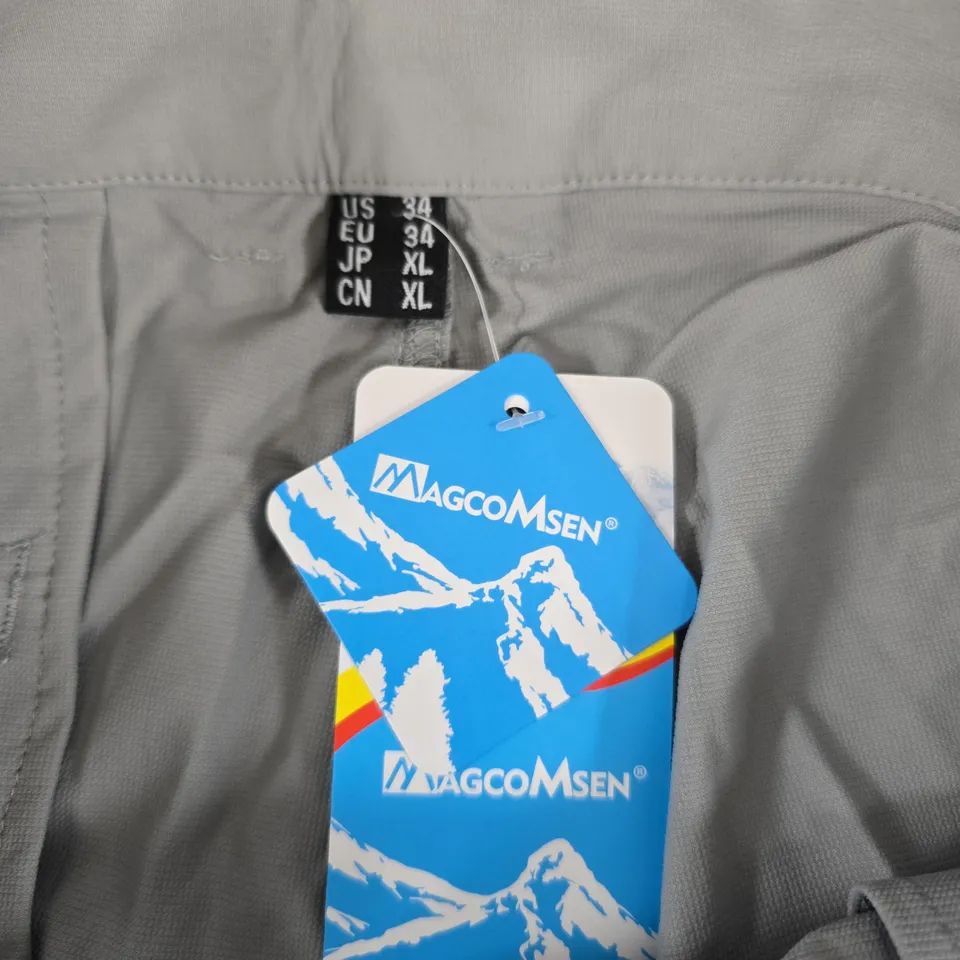 Magcomsen Men's Hiking Pants – Grey, UK 34 (US 34, EU 34)