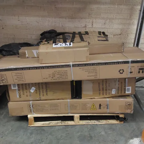 PALLET OF ASSORTED TRAMPOLINE, EXERCISE AND PRAM PARTS AND PIECES