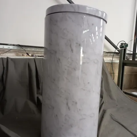 BOXED WHITE PEDAL BIN