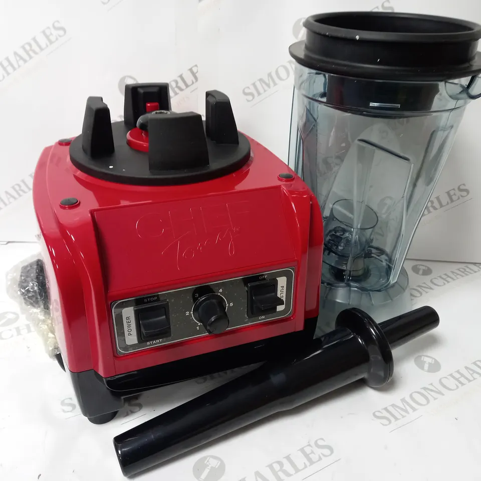 BOXED CHEF TONY T-MIX PROFESSIONAL BLENDER IN RED