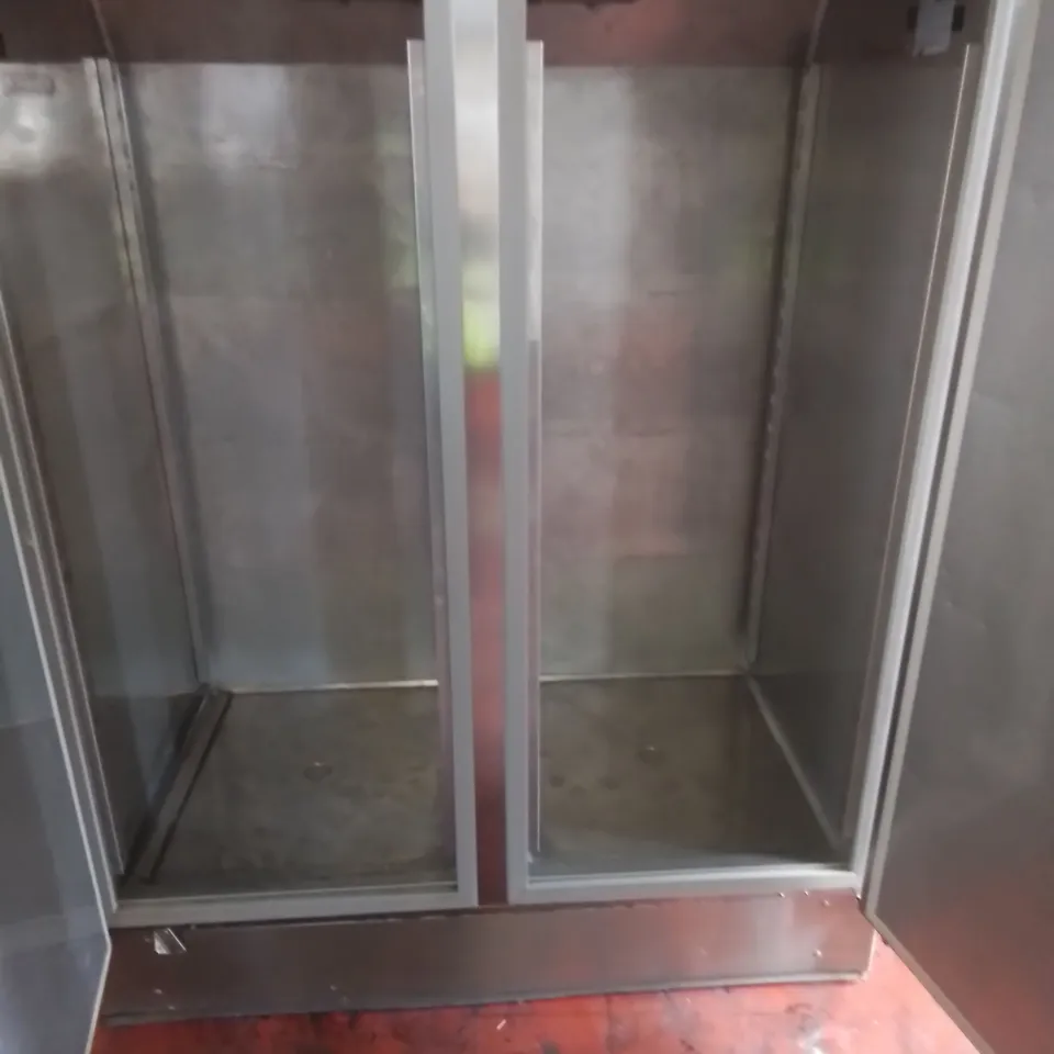 POLARIS COMMERCIAL SPA-TN-140 STAINLESS DOUBLE DOOR REFRIGERATED FOOD STORAGE UNIT