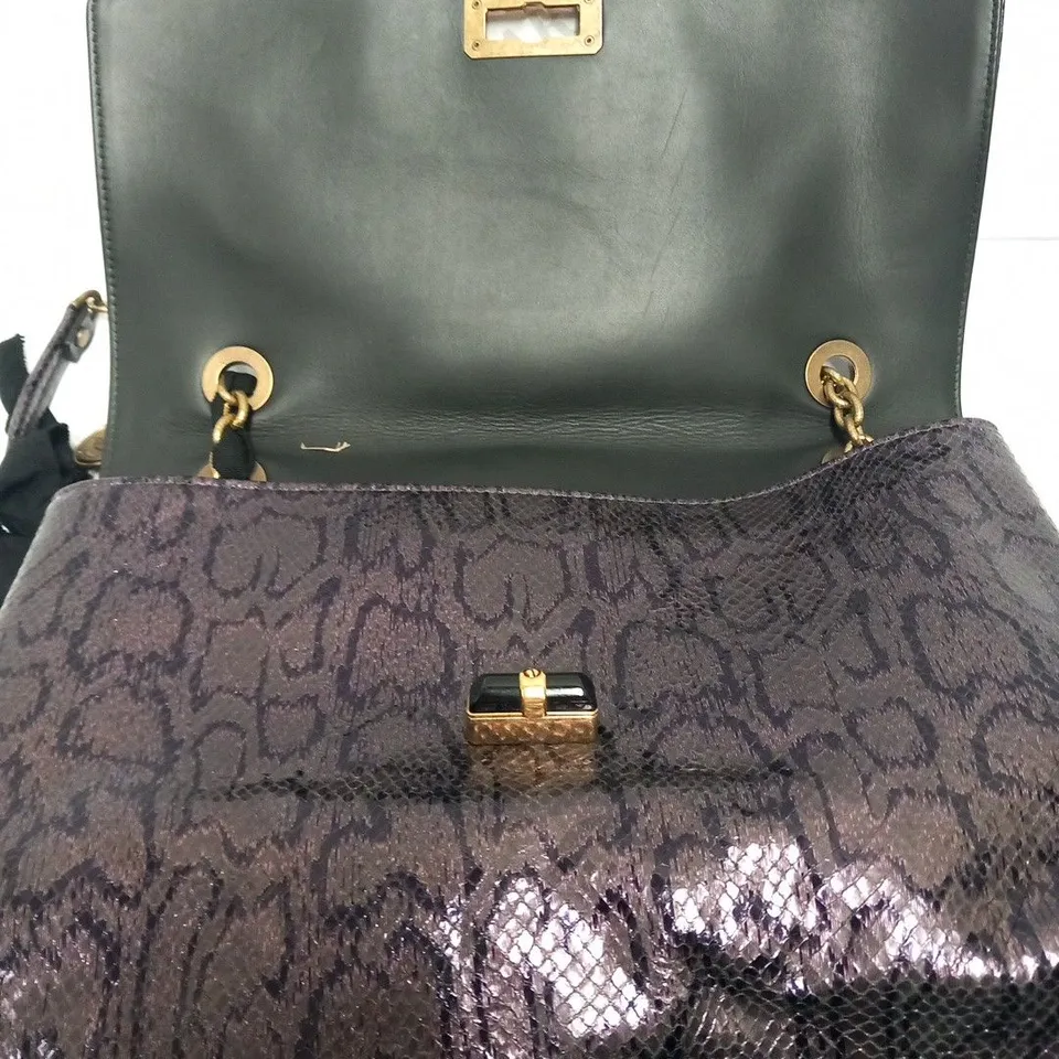 LANVIN PARIS BIG HAPPY BAG IN GOATSKIN PURPLE