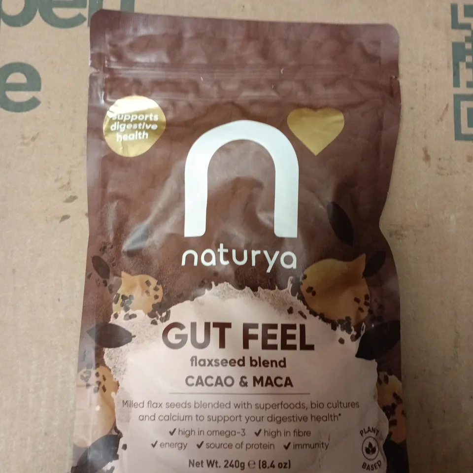 NATURYA GUT FEEL FLAXSEED BLEND CACAO & MACA – 240 G