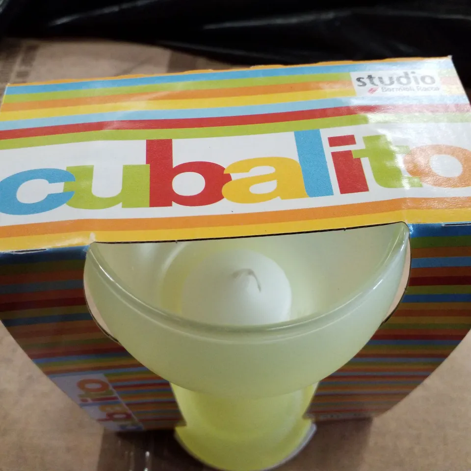 PALLET CONTAINING APPROXIMATELY 63 BOXES OF STUDIO CUBALITO CANDLEHOLDERS WITH WHITE CANDLES 