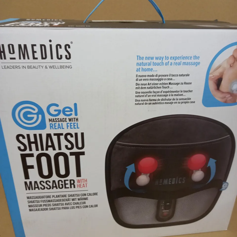 BOXED HOMEDICS SHIATSU FOOT MASSAGER