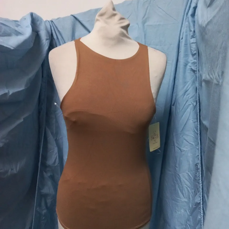 MI STUDIO BROWN SLEEVELESS TANK TOP (WOMEN) – TAG ATTACHED