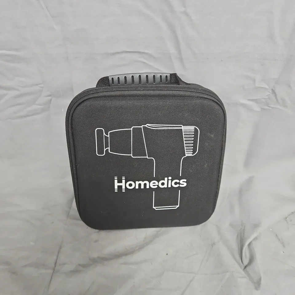 HOMEDICS NOVO MINI MASSAGE GUN – WITH CASE AND ATTACHMENTS