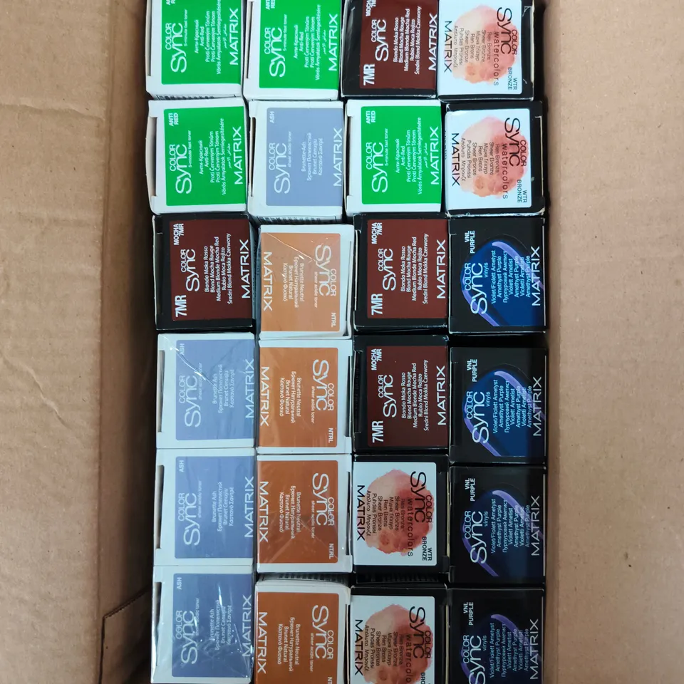 APPROXIMATELY 20 ASSORTED MATRIX SO COLOUR SYNC HAIR COLOURS