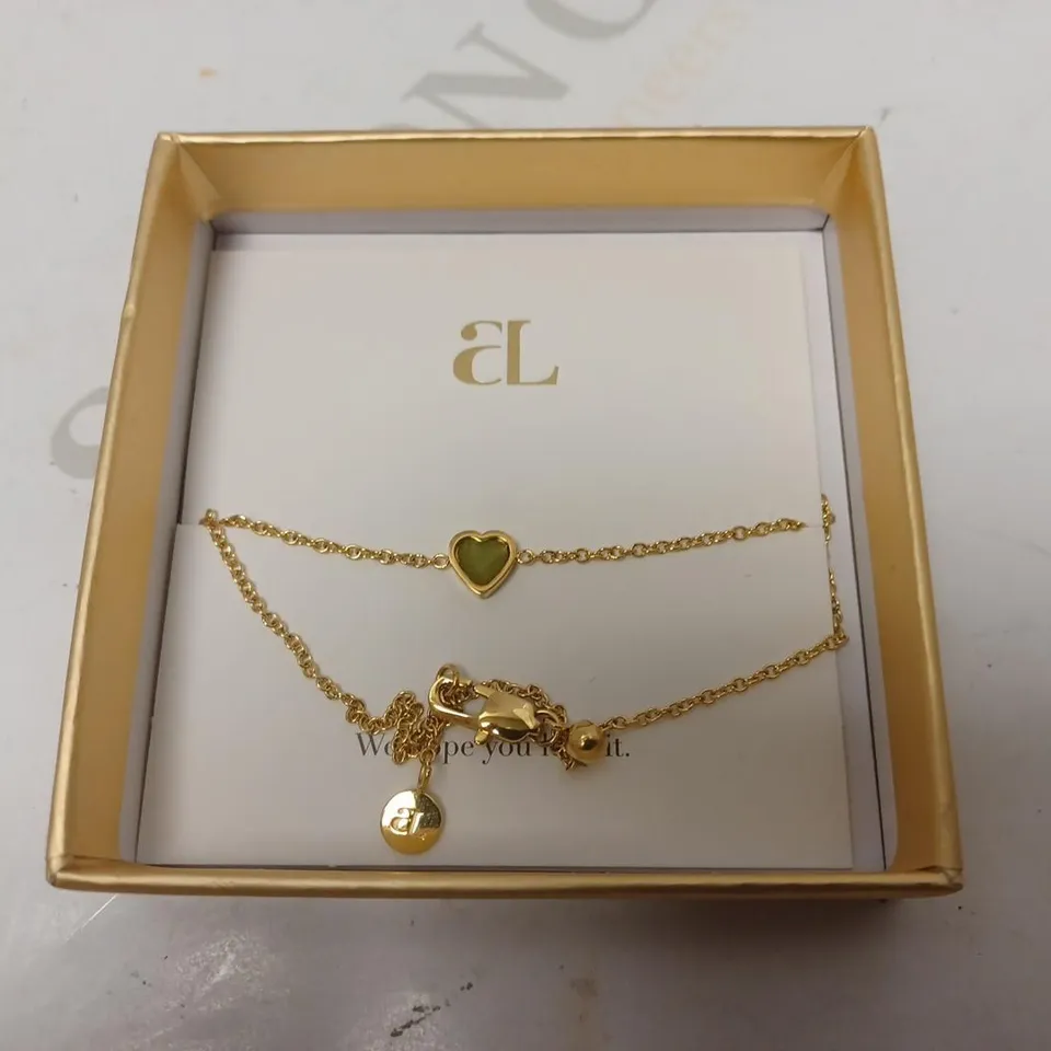 ABBOTT LYON MINI HEART BIRTHSTONE BRACELT - AUGUST