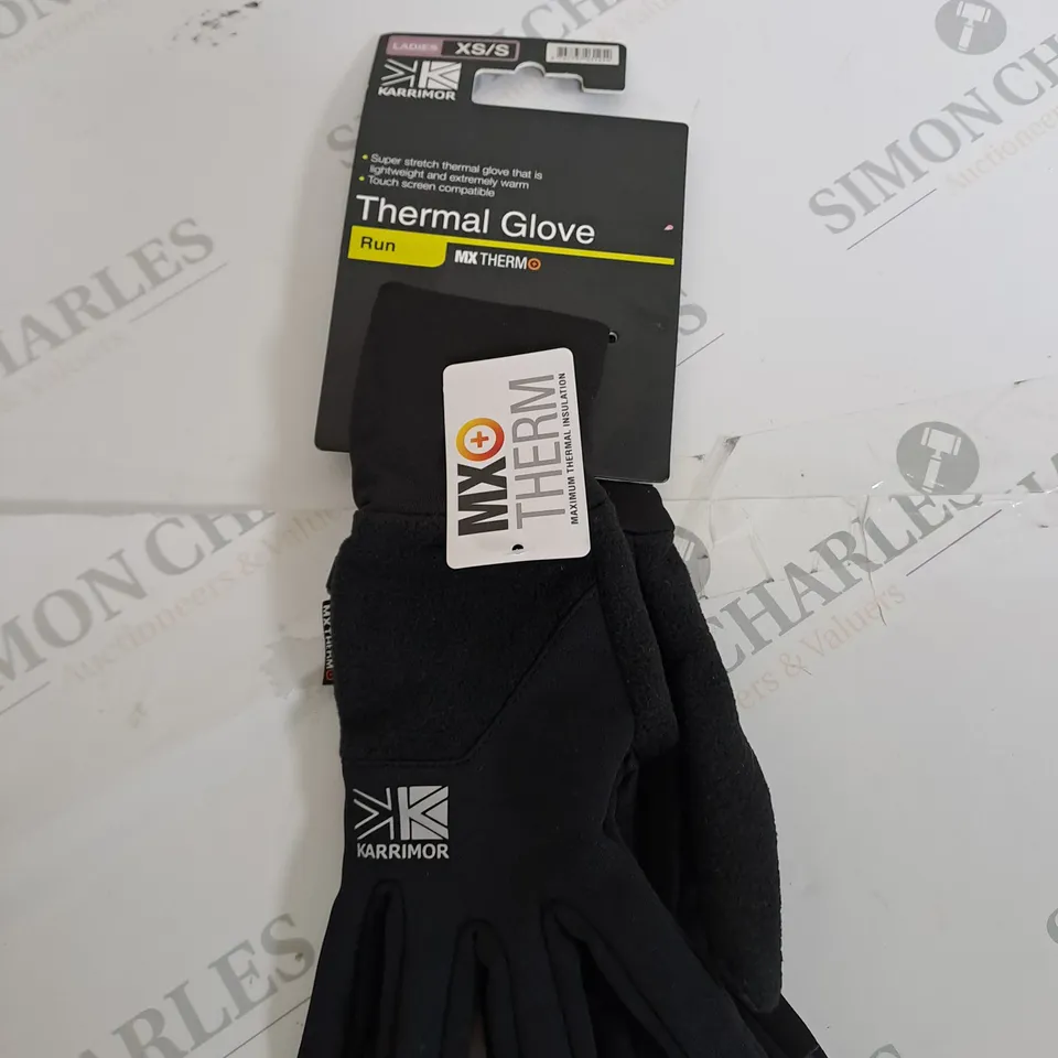 WOMENS KARIMOR THERMAL GLOVES SIZE XS