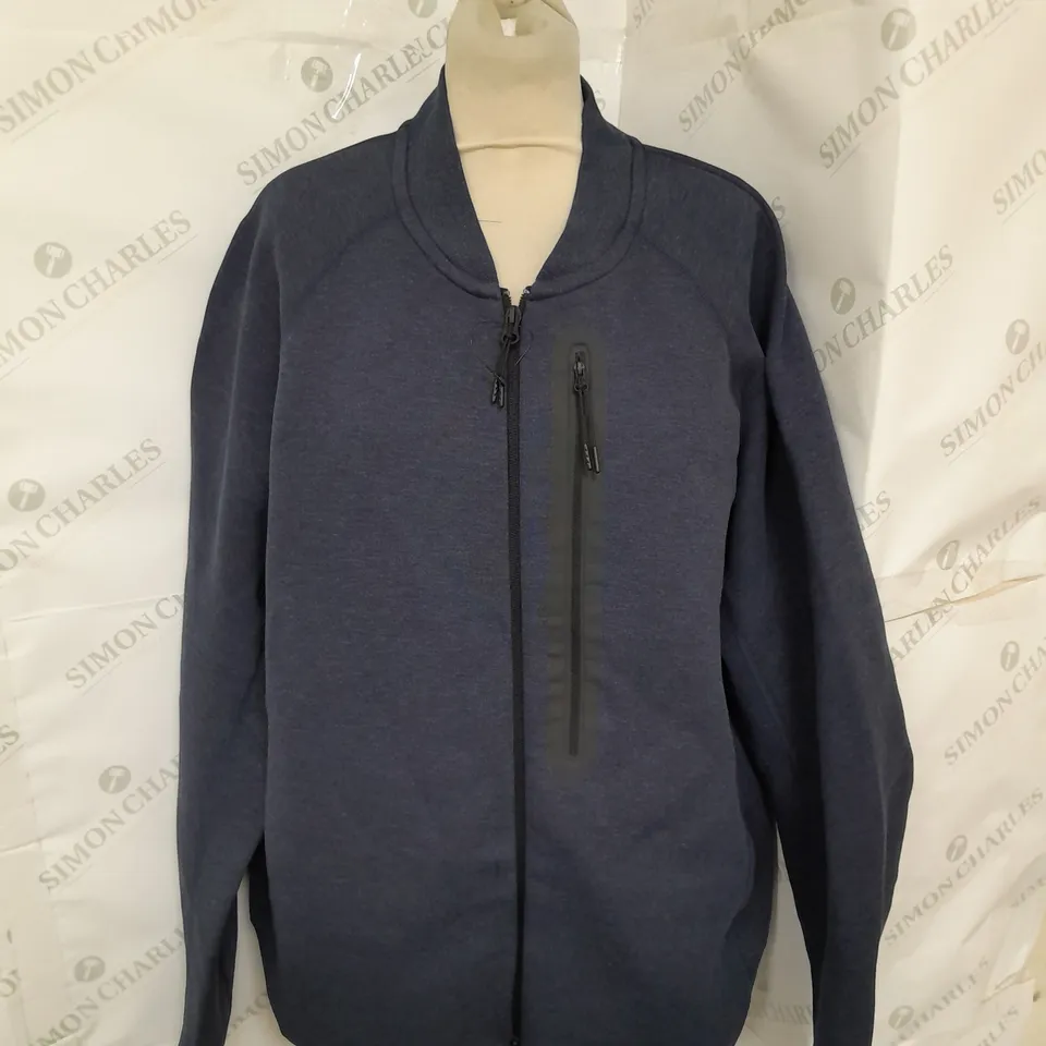 NIKE ZIP UP JACKETIN NAVY MELANGE SIZE L