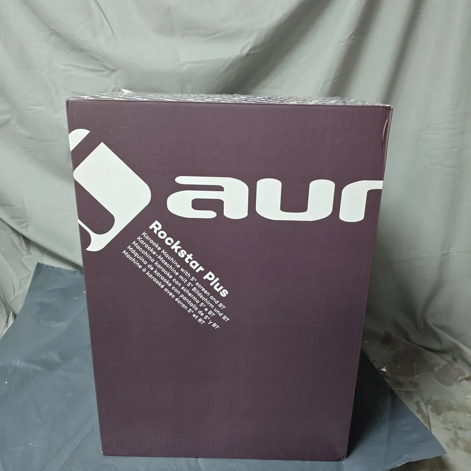 AUNA ROCKSTAR PLUS KARAOKE MACHINE WITH 5" SCREEN