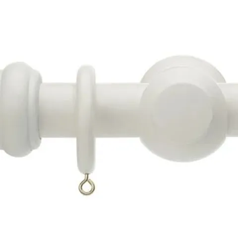BRAND NEW BOXED HONISTER 28mm POLE SET - LINEN WHITE 200cm // SKU: HN28LW/200