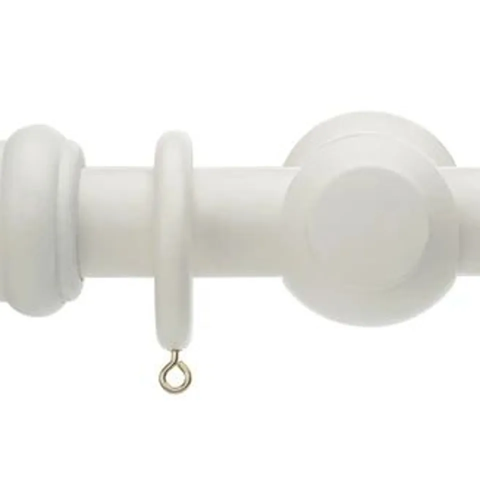BRAND NEW BOXED HONISTER 28mm POLE SET - LINEN WHITE 200cm // SKU: HN28LW/200