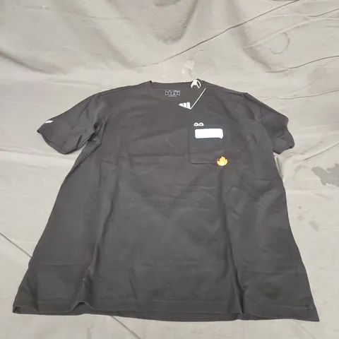 ADIDAS REMOJI POCKET TEE IN BLACK SIZE M