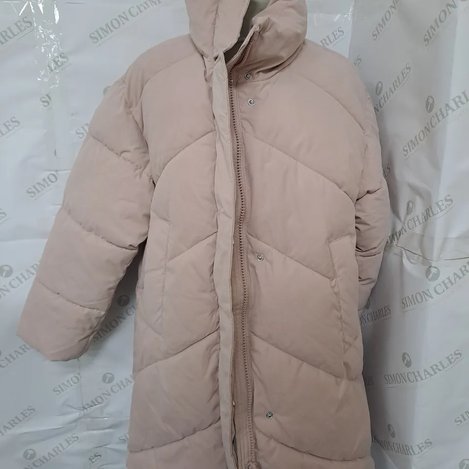 ZARA WASHED PINK PADDED COAT - SIZE 11-12