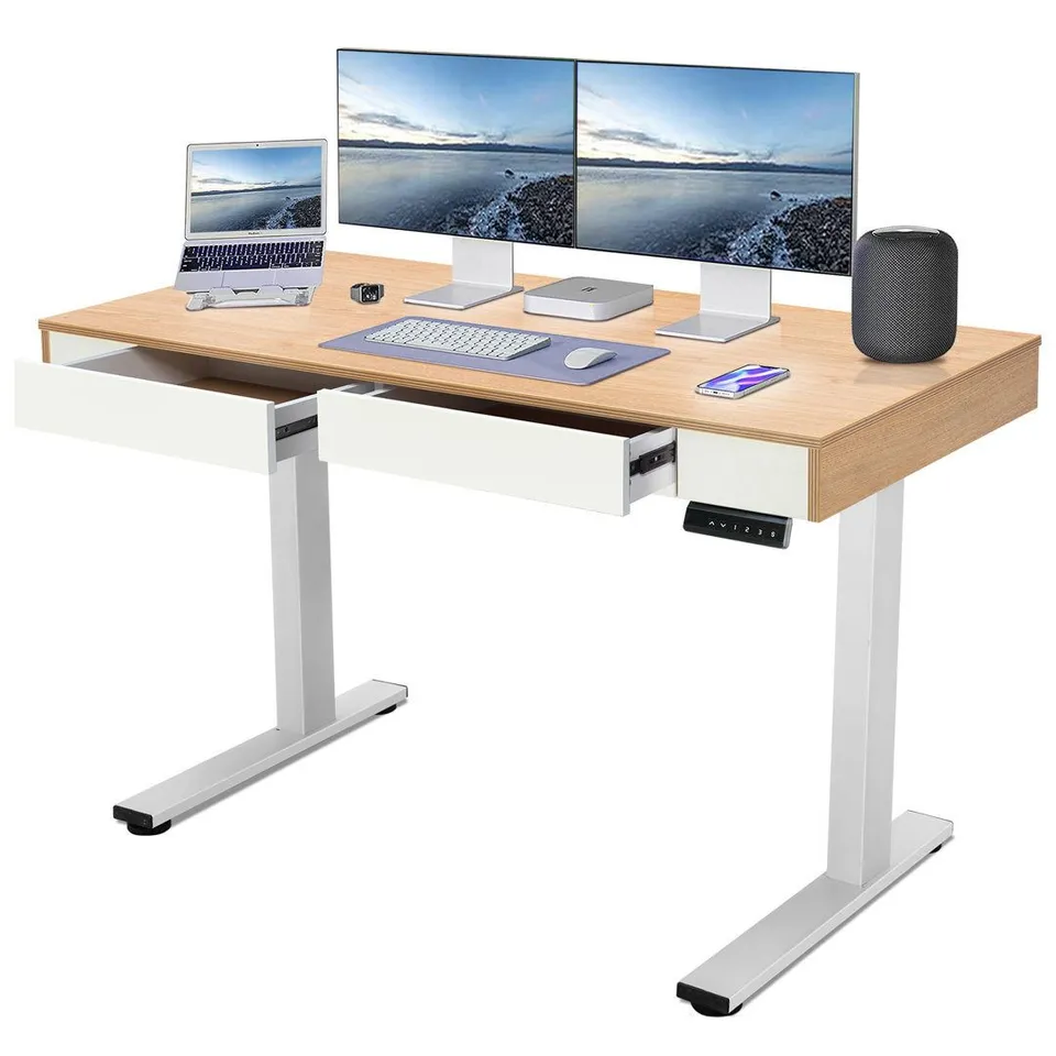 BOXED AMSI 120cm W HIGHT ADJUSTABLE RECTANGULAR STAND UP DESK (1 BOX)