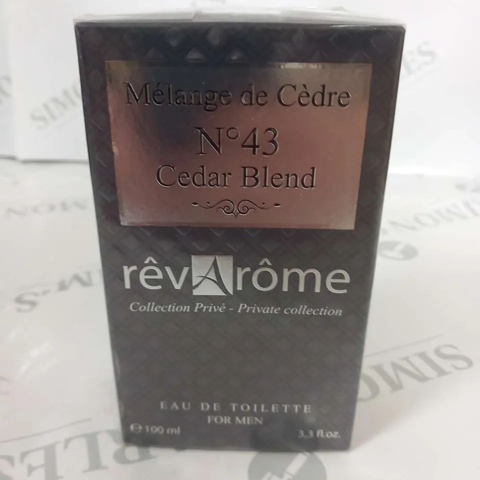 BOXED AND SEALED MELANGE DE CEDRE NO 43 CEDAR BLEND REV AROME PRIVATE COLLECTION EAU DE TOILETTE 100ML