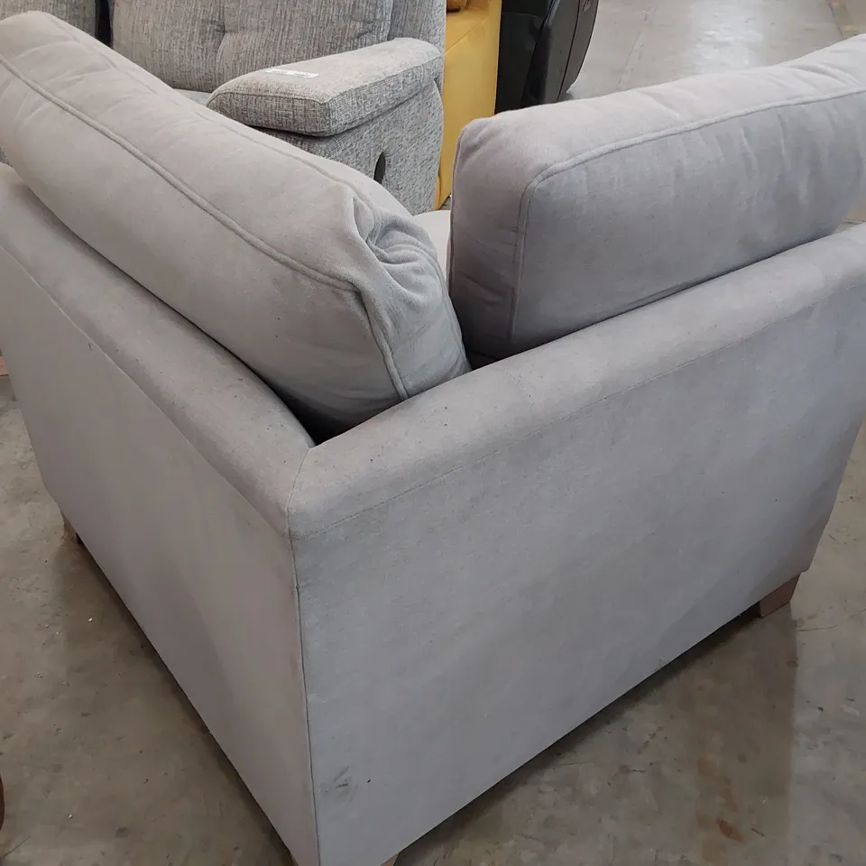 LOUNGE Co CORNER SECTION LIGHT GREY FABRIC