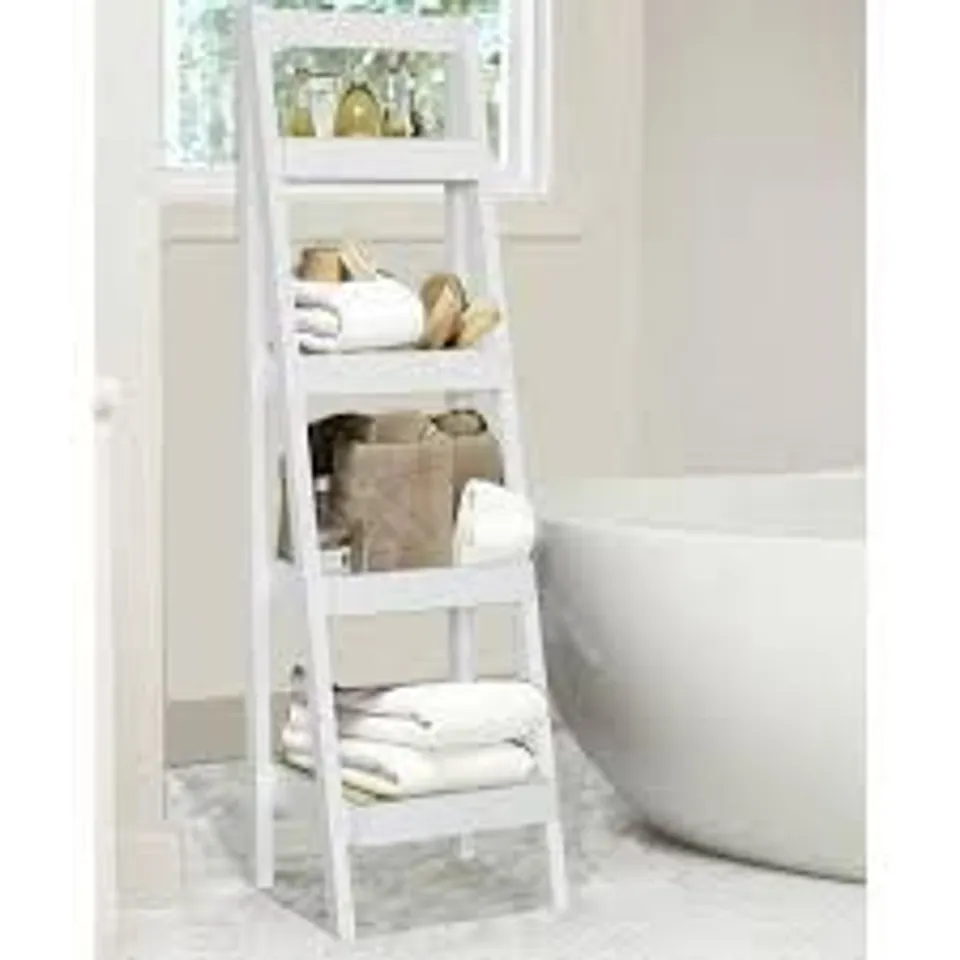 BRAND NEW BOXED STORAGE LADDER IN WHITE