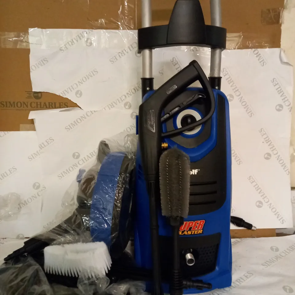 BOXED WOLF SUPER BLASTER PRESSURE WASHER BLUE