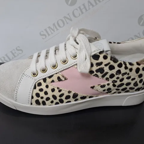 BOXED DUNE LONDON DALMATATION PRINT TRAINERS SIZE 3