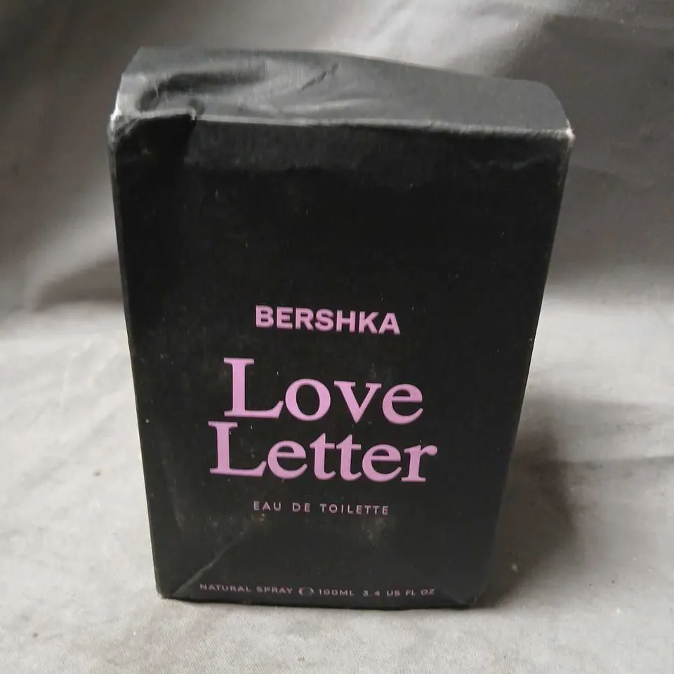 BOXED BERSHKA LOVE LETTER EAU DE TOILETTE 100ML