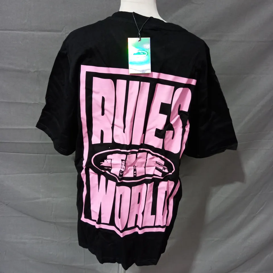 CORTEIZ RULES THE WORLD T-SHIRT BLACK - XL