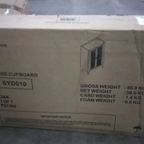 BOXED ALEFIYAH RECTANGLE CABINET ACCENT SHOE CUPBOARD (1 BOX)