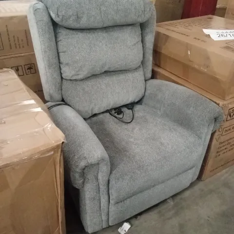 DESIGNER FABRIC UPHOLSTERED POWER RECLINER CHAIR
