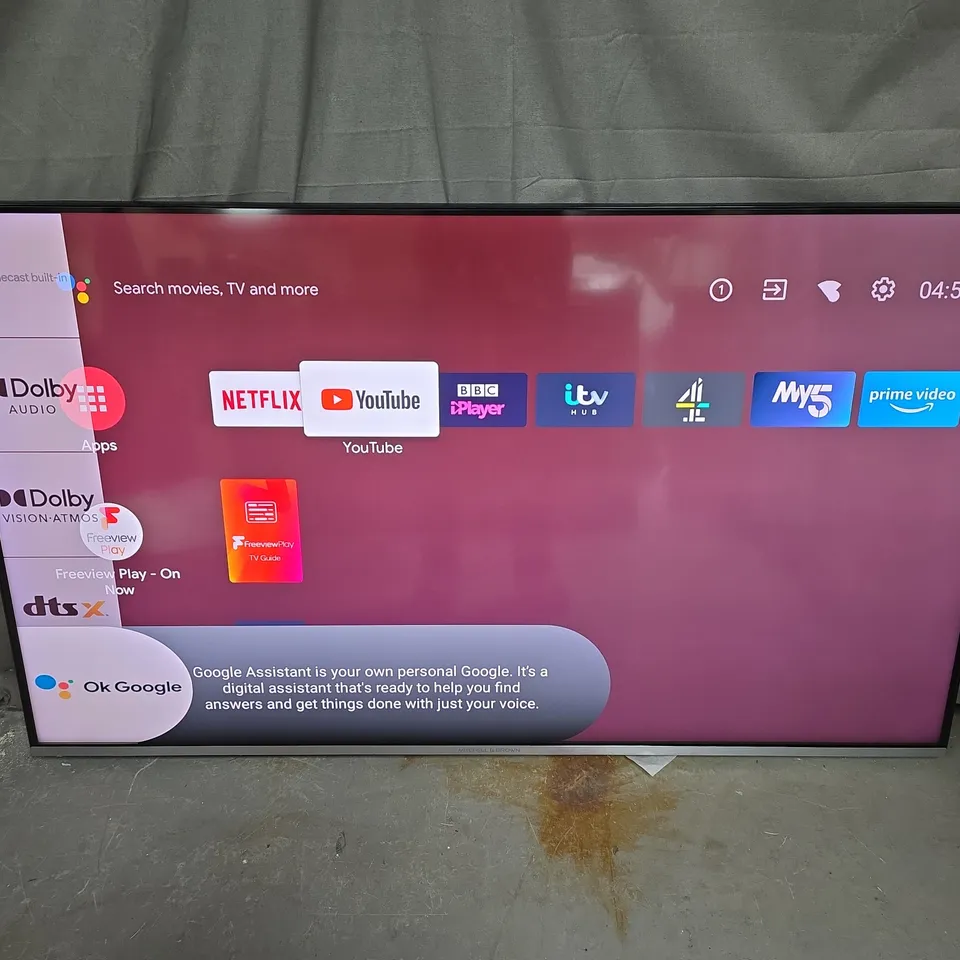 MITCHELL AND BROWN 55QLED1811 – 55? QLED 4K ULTRA HD ANDROID SMART TV