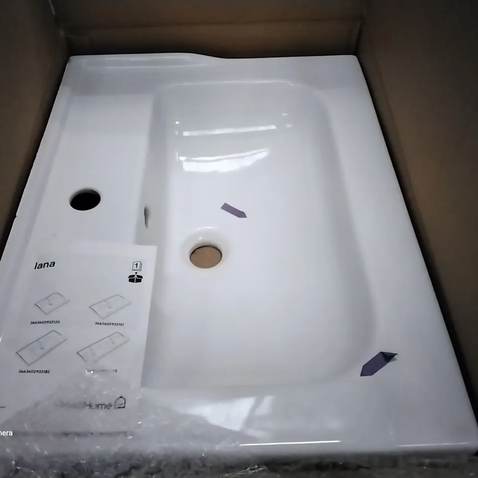 BOXED IANA 60CM WHITE BASIN