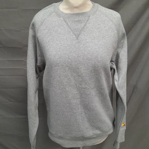 CARHARTT GREY CREW NECK JUMPER - XS