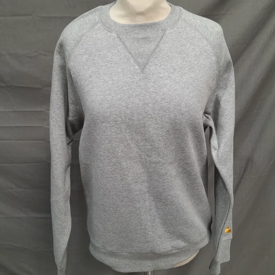 CARHARTT GREY CREW NECK JUMPER - XS