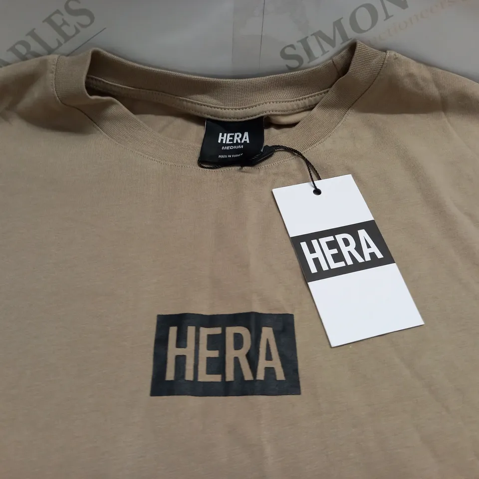 HERA STONE CREW T-SHIRT - MED