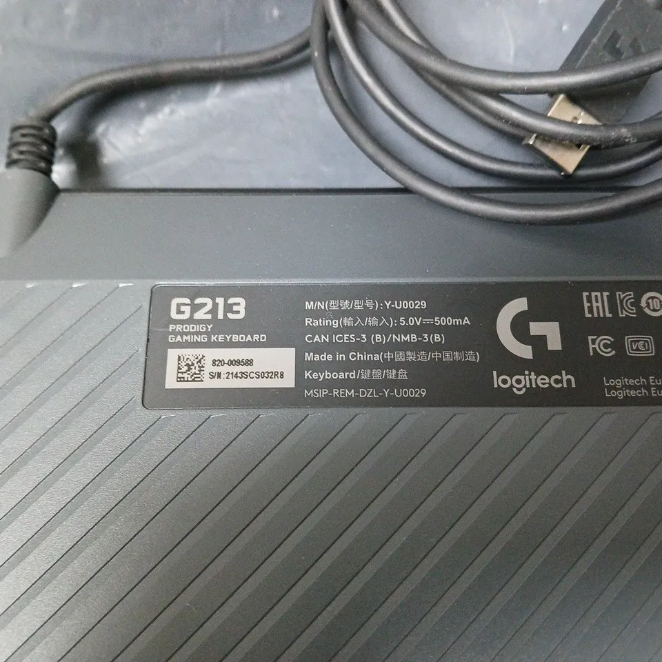 LOGITECH G213 PRODIGY GAMING KEYBOARD – WIRED