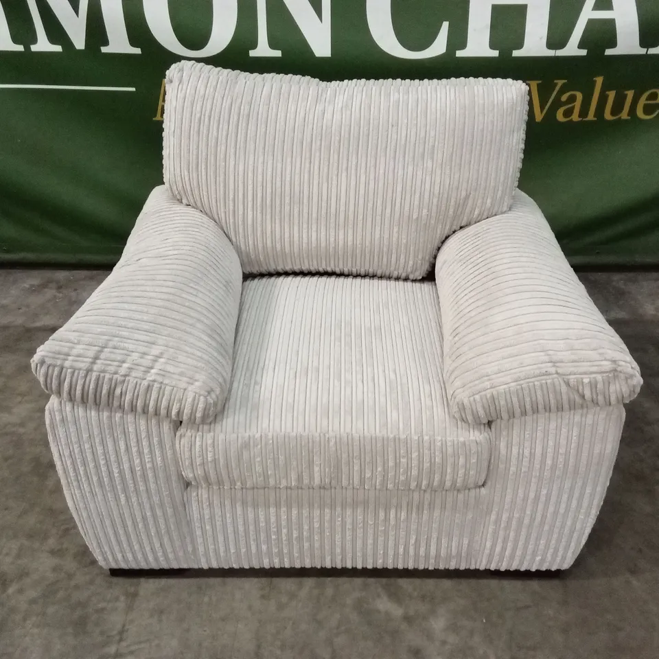 AMALFI FABRIC ARMCHAIR - SILVER RRP £449