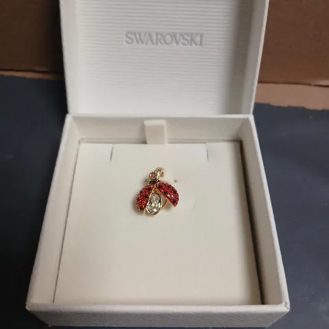 SWAROVSKI RED CRYSTAL LADYBIRD PENDANT IN PRESENTATION BOX