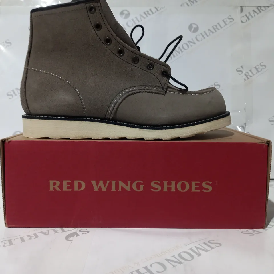 BOXED PAIR OF RED WING ANKLE BOOTS IN SLATE UK SIZE 9.5
