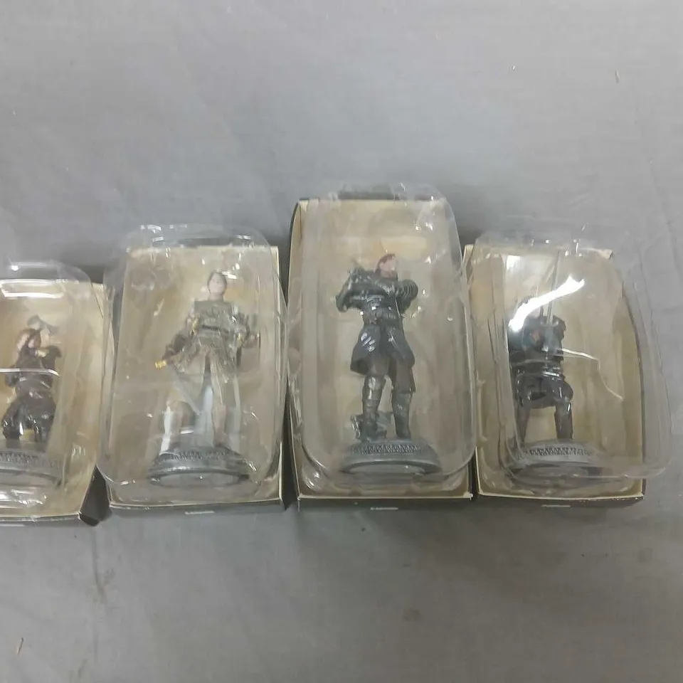 GAME OF THRONES FIGURINES SET OF 4 – TYRION LANNISTER, JAIME LANNISTER, THE HOUND & JON SNOW (BOXED)