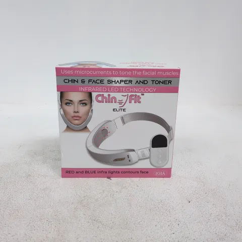 CHIN FIT ELITE RED AND BLUE INFRA LIGHTS CONTOURS FACE
