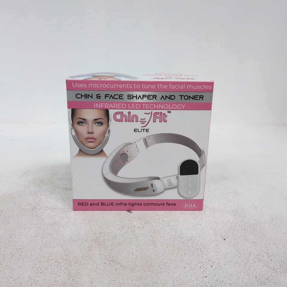 CHIN FIT ELITE RED AND BLUE INFRA LIGHTS CONTOURS FACE