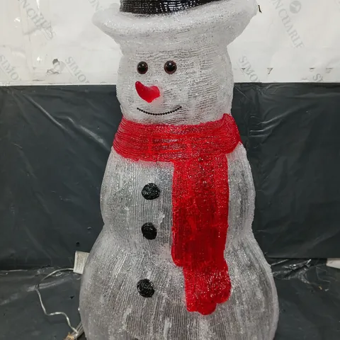 ACRYLIC OUTDOOR 70 CM LIGHT UP SNOWMAN