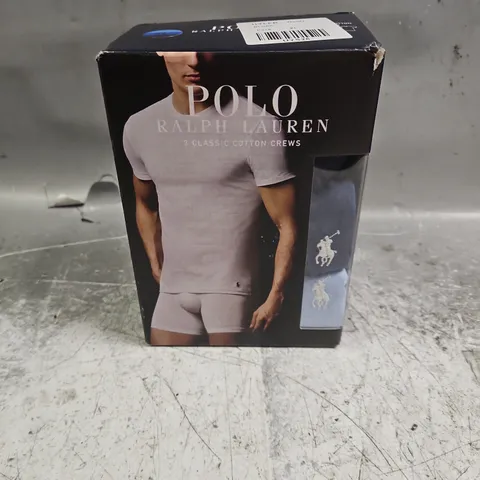 BOXED POLO RALPH LAUREN 3 PACK COTTON CREW T-SHIRTS - MULTI - XL