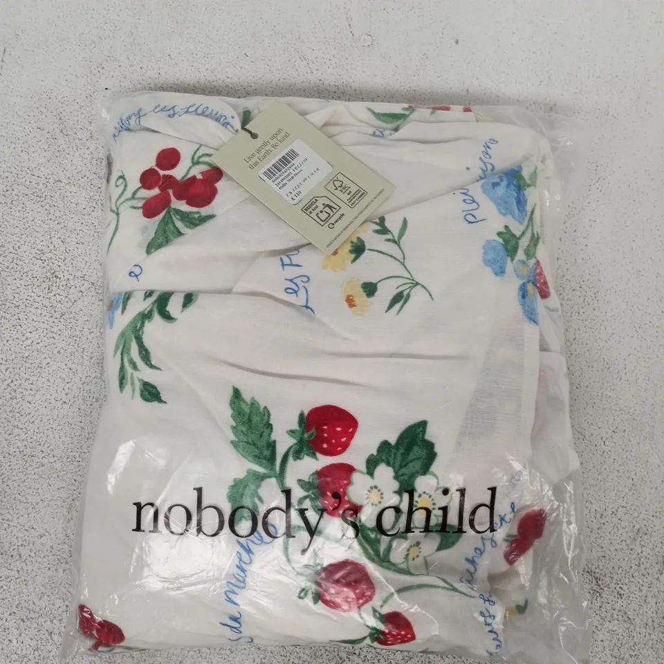 BAGGED NOBODY'S CHILD HALLIE MIDI DRESS IN CREAM/MULTI SIZE UK 12