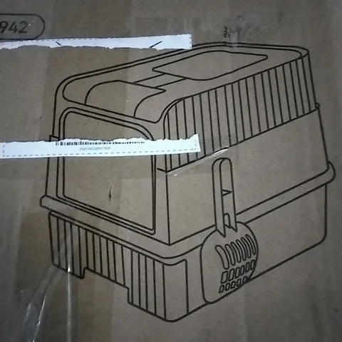 BOXED TIEKER CAT LITTER BOX X2